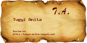 Tugyi Anita névjegykártya